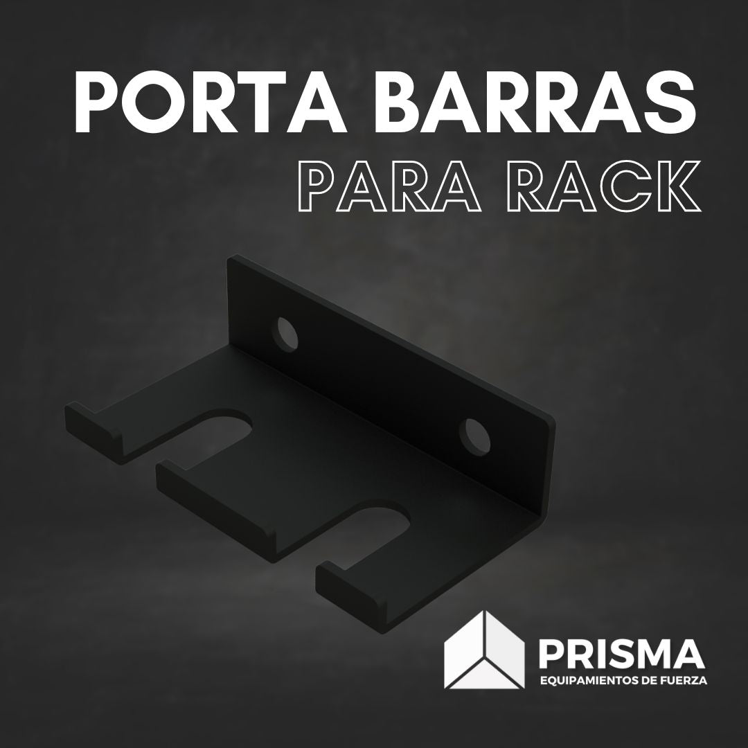 Portabarras para rack o amurable 2 espacios | Equipamientos de fuerza | Prisma