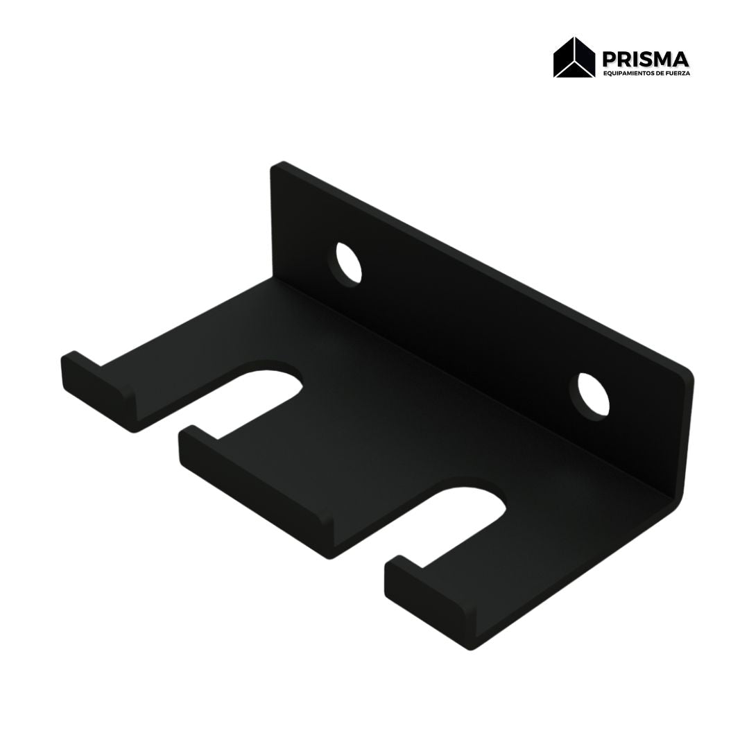 Portabarras para rack o amurable 2 espacios | Equipamientos de fuerza | Prisma